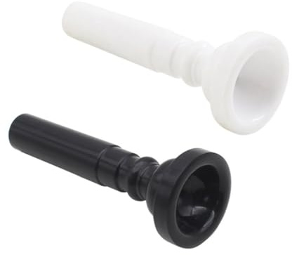2 Stück Trompetenmundstück aus Abs, Praktisches Zubehör | Glatte Oberfläche, Integrierte Formgebung, Zufällige Farbe, für Trompete, Leicht zu Spielen