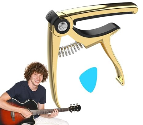 Guitar Capo Clip, Gitarren -Capo -Tuning -Klemme Multifunktional 4-in-1