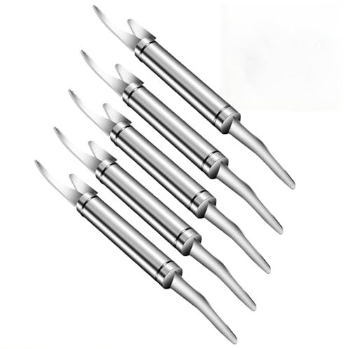 Pelador De Camarones, Pelador De Gambas, Pelador Gambas de Acero Inoxidable, Multifunctional Shrimp Line Fish Maw Knife, Cuchillo De CáScara De CamaróN(5 pieces)