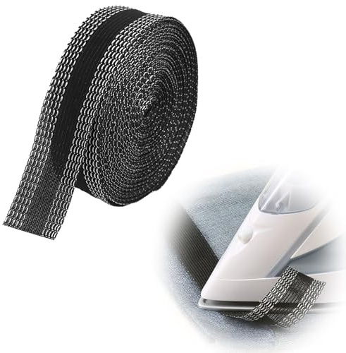 Klebeband Selbstklebende Saumband, Kleidung AufbüGeln Kleidung,Kleiderzieh-Seitenaufkleber, Universell Selbstklebend, Freischneidend, HosenöFfnungs-BüGelband, Shorts-FüßE Aufkleber ( 10M Schwarz )