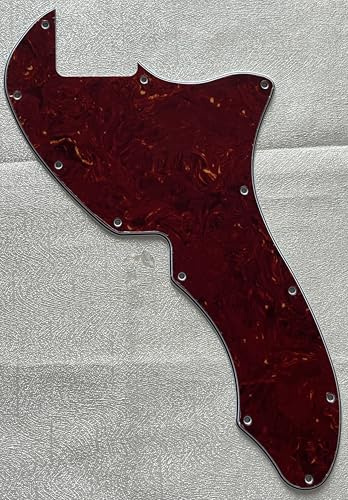 Plektrumschutz für US Fender Telecaster 69 Thinline Blank Style Gitarre Pickguard Schlagbrett Schlagplatte (4-lagige rote Schildkröte)