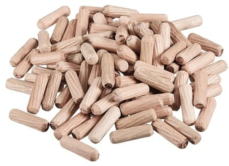 Holzdübel Assorted, Holzdübel, 100 Stück, geriffelt, abgeschrägt, Hartholz, mehrere Größen(8 x 30mm)