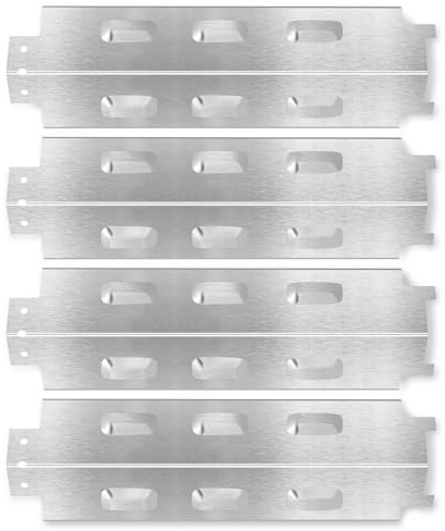 GLARETEX Universal Flavorizer Bars Stainless Steel Burner Cover for Landmann, Enders Boston, Tarrington House, Outdoorchef-Perth, Uniflame 750, Tenneker TG4, Kamino, Pack of 4