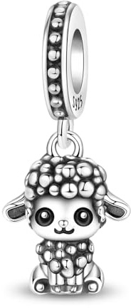 LMLMECREA Charms Anhänger Kompatibel mit Europäische Armbänder | Tiere,Schildkröte,Hund,Katze,Reisen,Eiffelturm,Geschenk für Frauen
