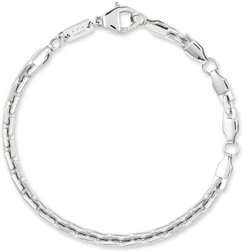 Copenhagen STUDIOS Armband Unisex - Gliederarmband aus poliertem Edelstahl für Damen & Herren - verstellbare Länge - wasserfest & hautfreundlich