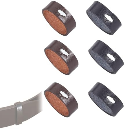Vayrihom Lederschlaufenhalter, Leder Gürtel mit Schleife, Gürtelschlaufenhalter Aus Rindsleder, Leder Uhrengürtel Endhalter für DIY-Handwerkstasche Gürtelbefestigung
