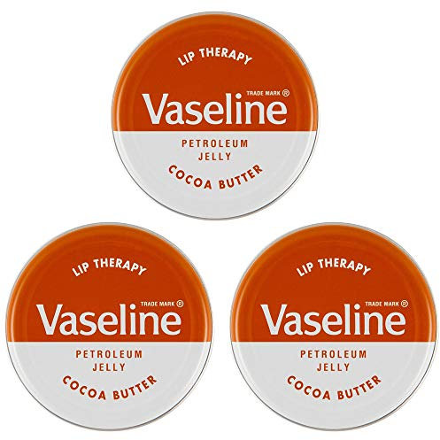 Vaseline Lip Therapy Lip Balm Tins 20g - 3 Cocoa Butter (Pack of 3)