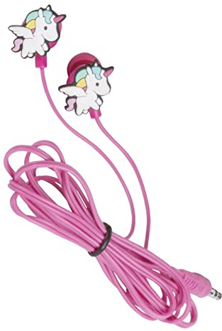 Konix Unik Écouteurs filaires Intra-Auriculaires pour Smartphones et tablettes - Microphone intégré - Câble 1,2 m - Connexion Jack - Motif Licorne
