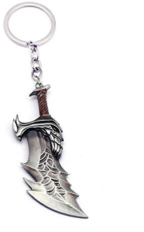 FEIDIAO Gioco G O War 4 Portachiavi Kratos Portachiavi Kui Ye Ascia Martello Coltello Armi Modello Uomini Cosplay Chiave Dell'automobile Chian (A)