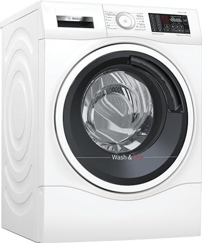 Bosch - Lavadora-secadora 10/6 kg, Serie 6, AutoDry, DirectSelect, Iron Assist, blanco, WDU8H541ES