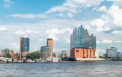 adrium Acryl-Bild 140 x 90 cm: Hamburg, Elbphilharmonie, storage city (82989186)