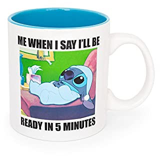 Disney Lilo & Stitch When I Say I'll Be Ready Ceramic Mug | Holds 20 Ounces
