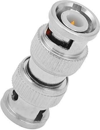 Connecteurs Bnc, adaptateur Bnc vers Rca, Bnc vers Bnc, 2 pièces BNC mâle vers BNC mâle M/M connecteur coaxial adaptateur RF pour caméra de sécurité CCTV