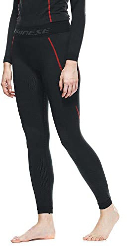 Dainese Thermo Pants Lady, Pantalon Thermique Moto, Femme, Noir/Rouge, XS/S