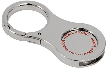 Coin Clip Key Ring Trolley Token Metal Holder Keyring For New and Old £1 Coins, €1. With trolley Tokens