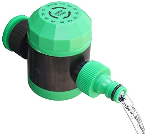 Hongjingda riego automático - Temporizador mecánico para manguera riego con esfera, relojes mecánicos automáticos riego diarios para patio, tierras cultivo, invernadero