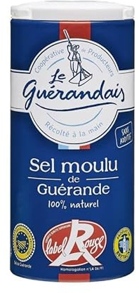 LE GUÉRANDAIS SEL MOULU BOITE 250 LABEL ROUGE, LE GUERANDAIS, LOT DE 4