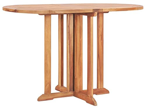 FIRBNUS 120x70x75 cm Klappbarer Schmetterling Gartentisch Wendetisch Klapptisch Wasserfestem Dining Table Garten Esstisch Balkontisch Esszimmertische Couchtisch Teak Massivholz