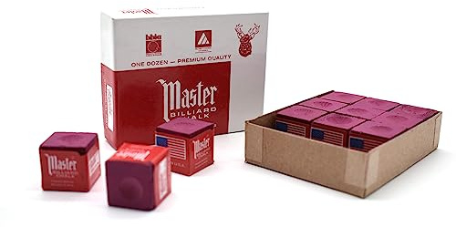 Billardkreide Tweeten MASTER, 12er Pack, in 7 verschiedene Farbvarianten