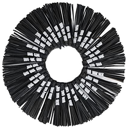 NLDGR Hängende Dekoration aus Stroh, Make-up-Wandteppich, Dekoratives, aus Gras Gewebtes, Rundes Hängendes Wandornament, Handgewebtes Wandornament für Badezimmer, Wohnzimmer, Büros(Schwarz und weiß)