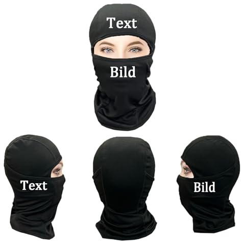 Personifizieren Balaclava Herren Skimaske für Damen Sturmhaube Motorrad Sommer & Winter Fahrrad Benutzerdefinierte Schwarz Blau Skimaske