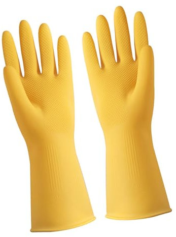 Haofy Dünne Latex-Haushaltshandschuhe, Multifunktional Zum Geschirrspülen (L)