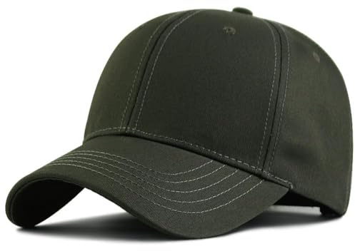 Movocaty Premium 100% Baumwolle Strukturierte Baseballkappe Verstellbare Passform für Größere Köpfe Ergonomisches Design Klassische Stilvolle Herren Baseballkappe