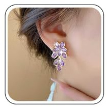 Cybche Boho Cristallo Fiore Perno Orecchini Oro Strass Foglia Orecchini A Grappolo Fiore Cz Orecchini Scintillante Foglia Di Cristallo Penzolare Orecchini Matrimonio Lampadario Orecchini Gioielli Per