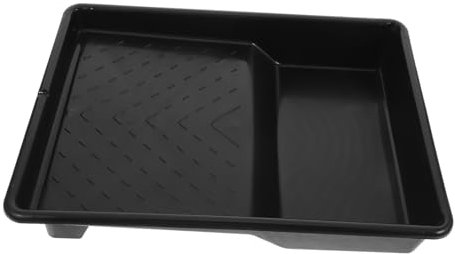 Uonlytech Farbwanne Kunststoff Farbroller Tray Mit Wiederverwendbar-linern Und Rollerrahmen Für Wandmalerei Und Heimrenovierung Schwarz Für Malerbedarf Und -projekte