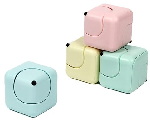 4 Stück Fidget Würfel, Schöner Würfel, Fidget Würfel, Unendlichkeitswürfel, für Stressabbau und Konzentration, Ideal für Büro, Schule und Zuhause, Büro Schreibtisch Gadget