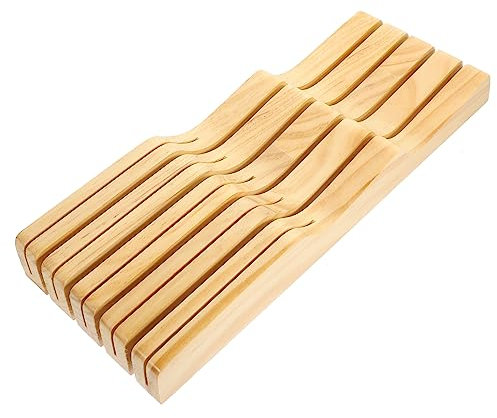 FUNOMOCYA Cassetti Cucina Portacoltelli Da Cassetto Realizzato in Legno Robusto Elegante E Durevole Adatto Maggior Dei Cassetti Standard