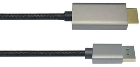 Brightium Adaptador DisplayPort a HDMI, macho a macho, 4K, compatible con video y audio, ideal para conectar dispositivos a monitores o televisores.