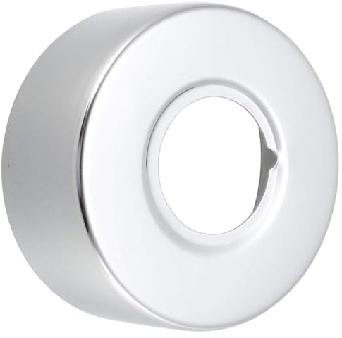 TOP-VIGOR 25mm Wall Split Flange Pipe Cover 201 Stainless Steel | Round Pipe Escutcheon Chrome Plates for Radiator, Water and Heating Pipe Wall Hole Decoration