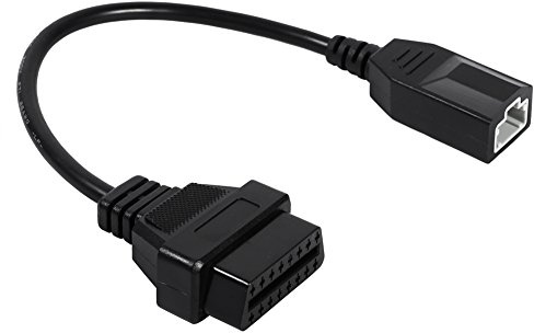 KIMISS Adaptador de diagnóstico de coche de 3 pines a 16 pines OBD 2, cable de conexión para automóviles/herramientas y dispositivos/herramientas de diagnóstico, prueba y medición/lector de código y