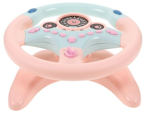 NULYLU Car Seat Toys for Year Old Boys Boys and Girls Car Steering Wheel Toy Vehicle Steering Wheel Suction Base Rotating Music