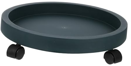 VICASKY Telaio Mobile per Vaso di Fiori Rotondo Vassoio Mobile per Fioriera con Ruote per Carichi Pesanti Carrello Portafiori per Uso Interno Ed Esterno Vassoio su Ruote per Vasi di Grandi