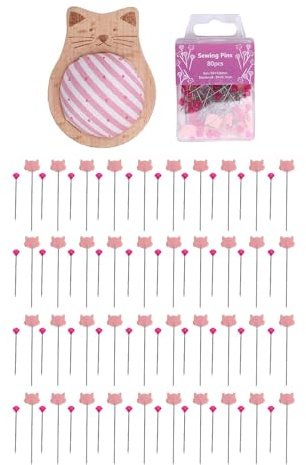 Nadelkissen-Nähset, süße Katze, Juwelenkopf, Nadelhalter, Quilten, Basteln, Patchwork-Dekor für Nähbegeisterte
