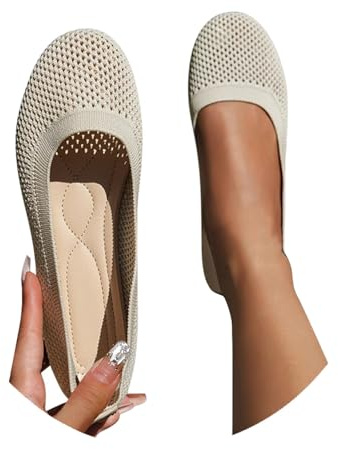 Ballerines Femme Petit Talon, Compensées Fermé Ballerine Femme, Mocassin Plates Confort Chic Et Elegant, Pantoufle Pieds Larges Chaussure Ete Élégant Blanc, 40