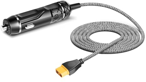 HKY XT90 Caricabatteria da auto 12 V presa accendisigari a XT90 per Bluetti AC200 AC200P B300S AFERIY P280 P180 P210 AF-310 FOSSiBOT F2400 F3600 Pro Portable Power Station Generatore Solare Cavo di