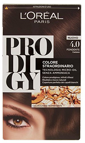 l'Oréal Paris Prodigy Colorazione Permanente, 4.0 Fondente Castano - 1 Pacco