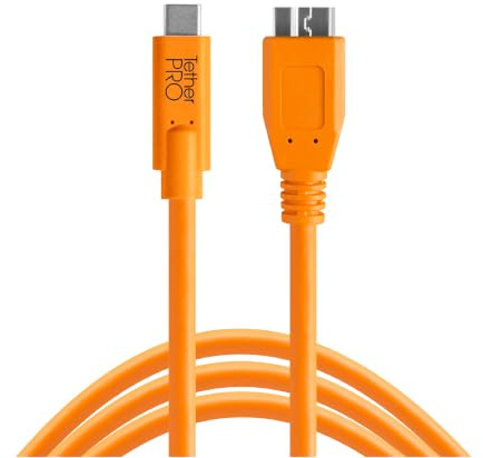 Tether Tools USB-C a 3.0 Micro- B 4,60m orange
