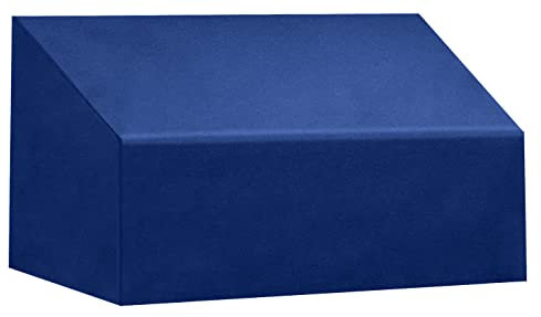 Kaufpirat Premium Abdeckplane Gartenbank B 150 x T 75 x HV 65 x HH 115 cm Gartenmöbel Gartentisch Hülle Abdeckung Haube Schutzhülle Abdeckhaube 900 D 6.000 mm Wasserbeständigkeit Dunkelblau