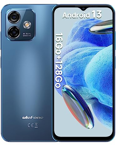 Ulefone Note 16 Pro Android 13 Telefono Cellulare Fotocamera 50 MP+8 MP, 16 GB+128 GB/TF-256 GB, Schermo 6.52 HD+, 8-Core, 4400 mAh Smartphone A Buon Mercato 4G Dual SIM, Face ID/Fingerprint/GPS