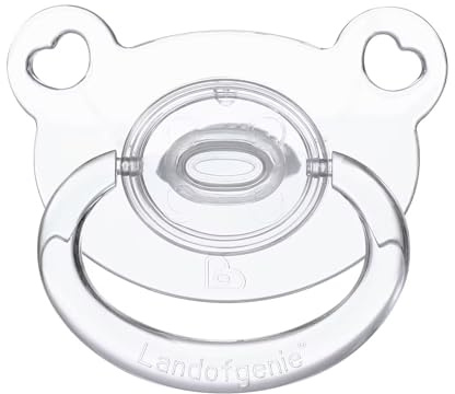 Landofgenie Succhietto per Adulti Grandi Dimensioni Modello di Orso Transparente Ciuccio - Bianco