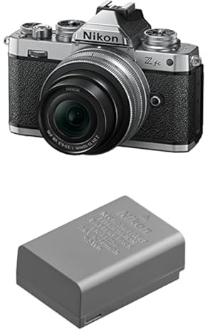 NIKON KIT Z FC + NIKKOR DX Z 16-50 mm VR Série Limitée + DX 50-250mm, Appareil Photo Hybride capteur DX (20,9 MP, 4K/30p, Rafale 11 + Batterie Li-ION EN-EL25a pour Hybride Z30, Z50 et Z FC