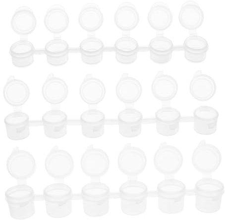 STOBOK 30stücke Teiliges Leere Farbtöpfe Mit Deckel Transparent Mini Behälter Öl Und Wasserfarben Für Kunst Basteln Und Schulprojekte