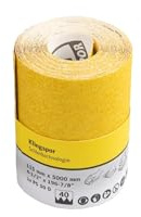 Klingspor PS 30 D Schleifrolle, 115 x 5000 mm, Korn 40 – Schleifband für Holz, Lack, Farbe und Spachtel, reißfestes Schleifpapier, flexibel und faltbar 294308