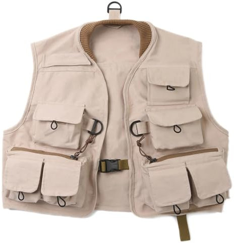 XUCZHAI Angelweste Fliegenfischerweste Fliegenweste Hykids Jugend Kinderjacke Multi Pocket for Kinder Jugendgröße S/M/L Zum Angeln Wandern Camping Fotografie(L)