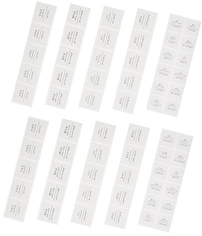 Operitacx 50 Blatt Wasserfeste Etiketten für Flaschen Selbstklebende Klassifizierungsetiketten für Shampoo und Kosmetik Einfach zu für Organisation von Getränken und Pflegeprodukten
