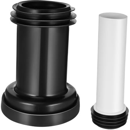 KONTONTY 2 Pezzi Collegamento Wc Scarico Acqua Utensile Per Scarico Forniture Wc Allungamento Tubo Accessorio Per Installazione Facile Riutilizzabile Effetto Sigillante Eccellente Anti-